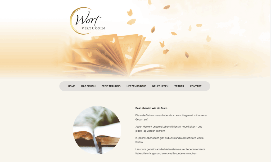 Website Wortvirtuosin Astrid Helmers